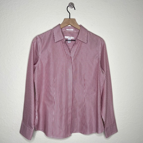 Chico’s Coolmax All Seasons Striped Classic Shirt - Picture 2 of 8